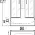 Душевая кабина River Temza 90 46 TH Душевая кабина River Temza 90 46 TH